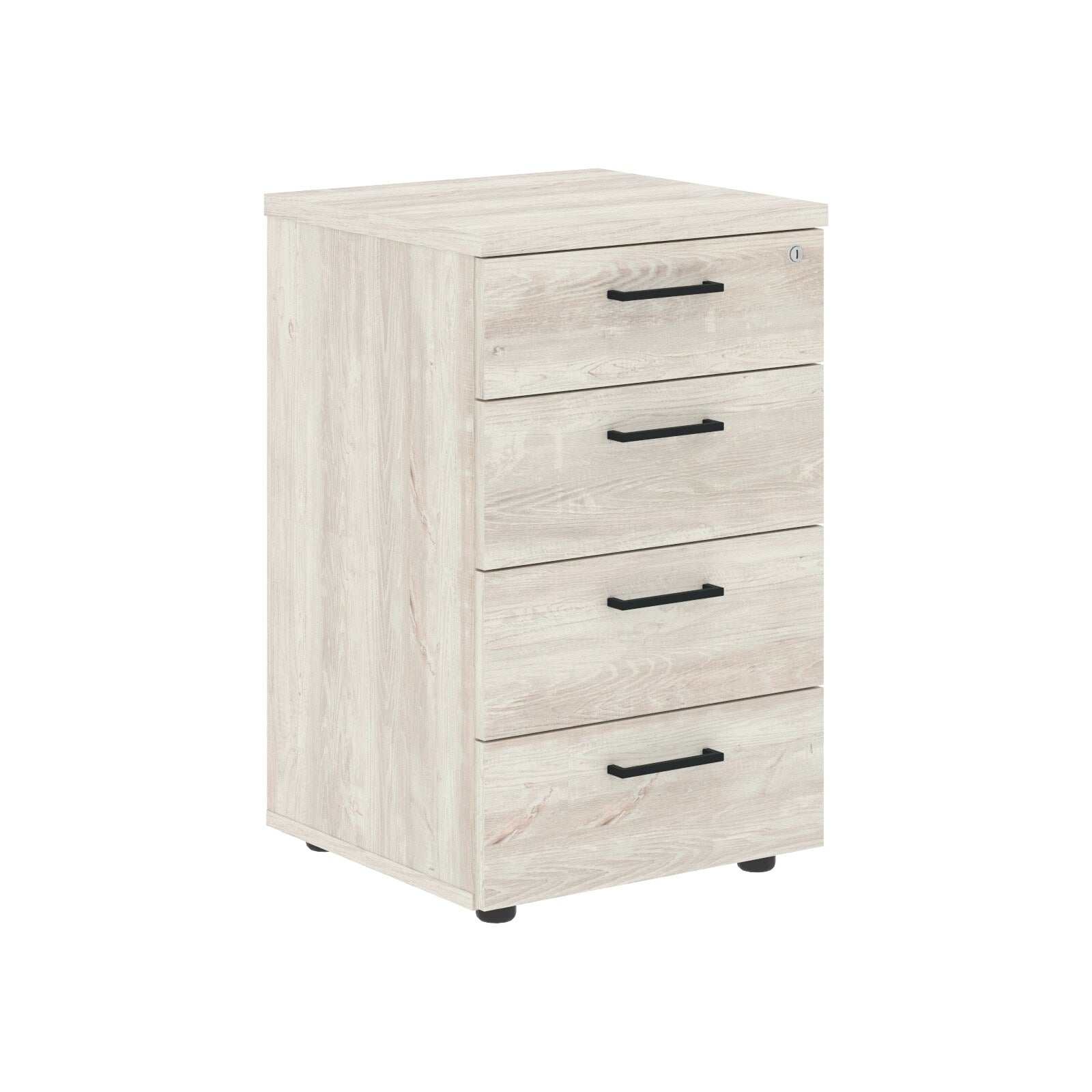 FOUR DRAWER PEDESTAL, MADE IN E1 LAMINATE CHIPBOARD by Treejar | Souqify