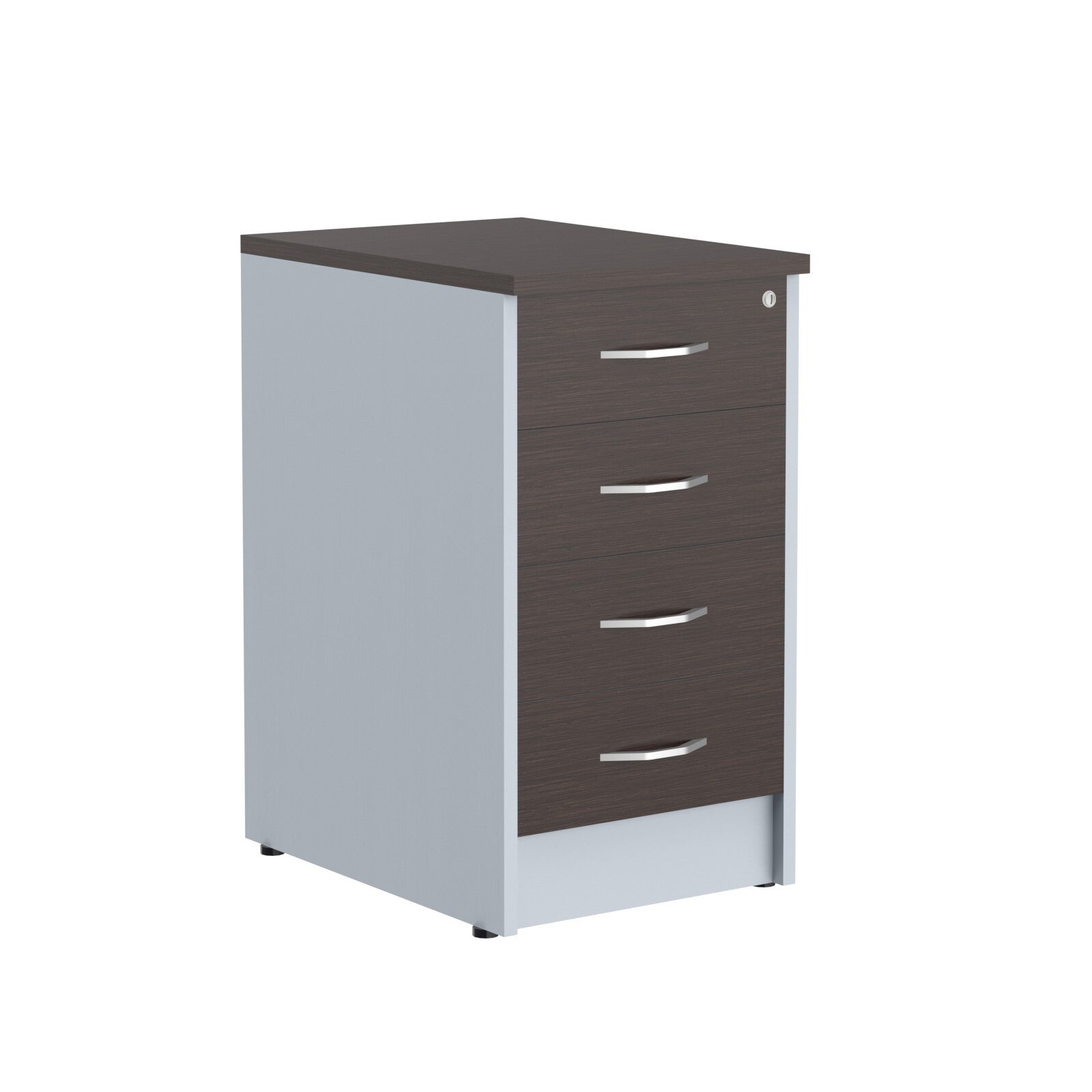 FOUR DRAWER PEDESTAL, MADE IN E1 LAMINATE CHIPBOARD by Treejar | Souqify