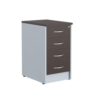 FOUR DRAWER PEDESTAL, MADE IN E1 LAMINATE CHIPBOARD by Treejar | Souqify
