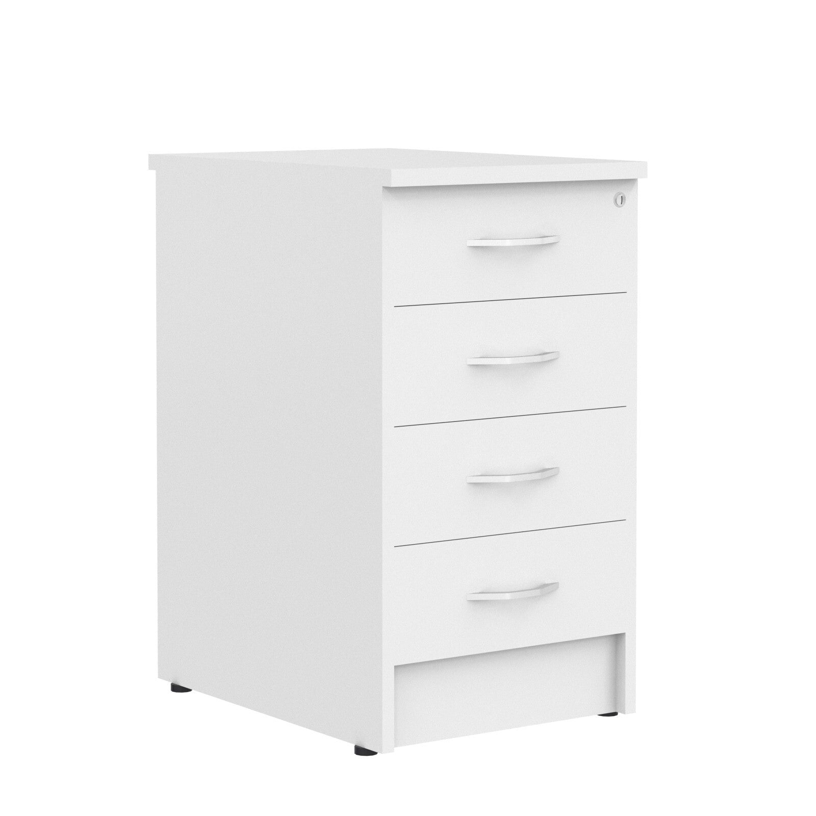 FOUR DRAWER PEDESTAL, MADE IN E1 LAMINATE CHIPBOARD by Treejar | Souqify