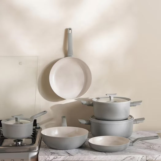 berghoff leo balance 9-piece cookware set -grey