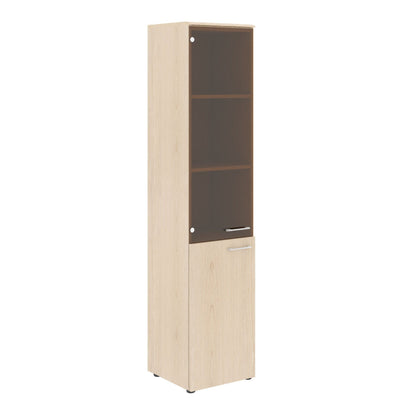 FULL HEIGHT CABINET, MADE IN E1 LAMINATE CHIPBOARD, WITH GLASS AND WOODEN SWING DOOR by Treejar | Souqify