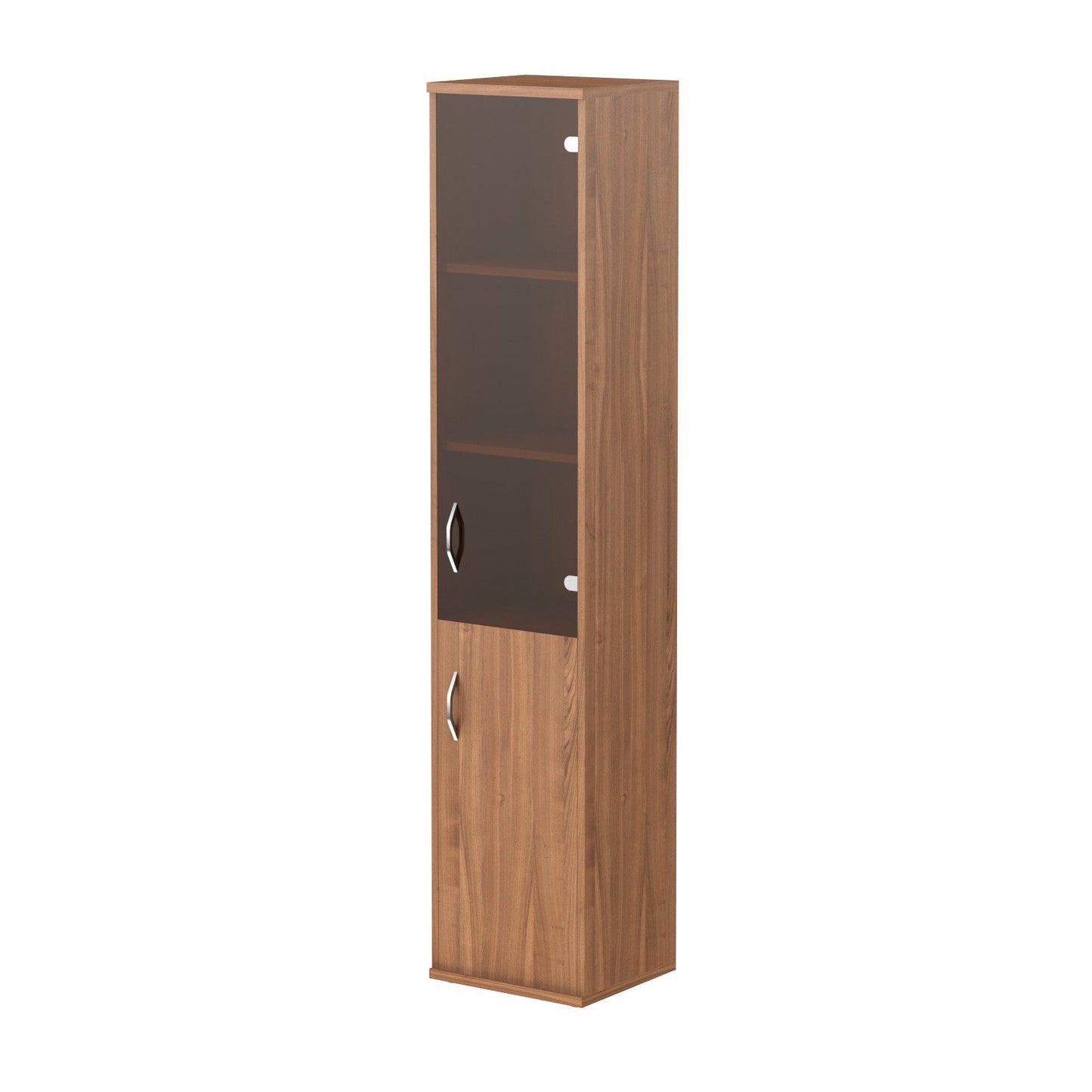 FULL HEIGHT CABINET, MADE IN E1 LAMINATE CHIPBOARD, WITH GLASS AND WOODEN SWING DOORS by Treejar | Souqify