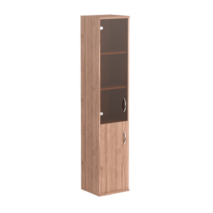 FULL HEIGHT CABINET, MADE IN E1 LAMINATE CHIPBOARD, WITH GLASS AND WOODEN SWING DOORS by Treejar | Souqify