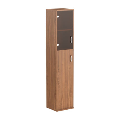 FULL HEIGHT CABINET, MADE IN E1 LAMINATE CHIPBOARD, WITH GLASS AND WOODEN SWING DOORS by Treejar | Souqify