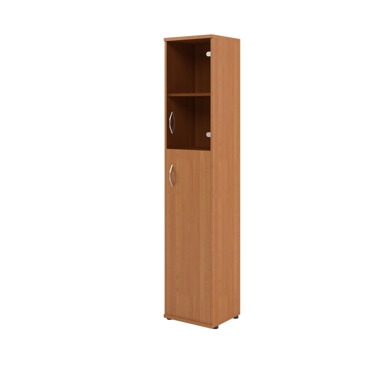 FULL HEIGHT CABINET, MADE IN E1 LAMINATE CHIPBOARD, WITH GLASS AND WOODEN SWING DOORS by Treejar | Souqify