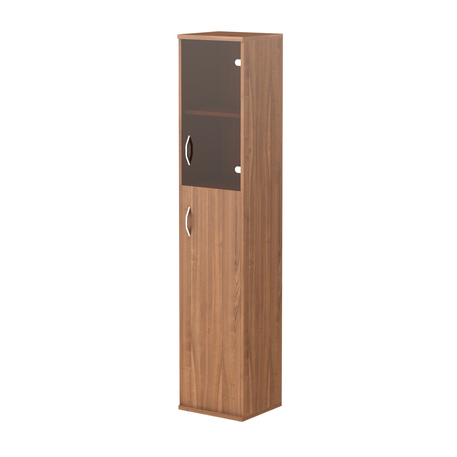 FULL HEIGHT CABINET, MADE IN E1 LAMINATE CHIPBOARD, WITH GLASS AND WOODEN SWING DOORS by Treejar | Souqify
