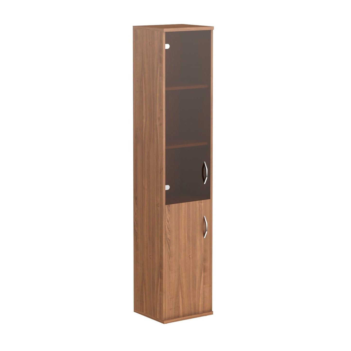 FULL HEIGHT CABINET, MADE IN E1 LAMINATE CHIPBOARD, WITH GLASS AND WOODEN SWING DOORS by Treejar | Souqify