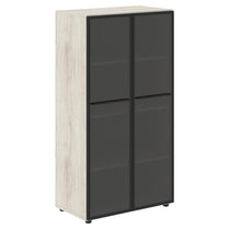 FULL HEIGHT CABINET, MADE IN E1 LAMINATE CHIPBOARD, WITH GLASS SWING DOOR by Treejar | Souqify