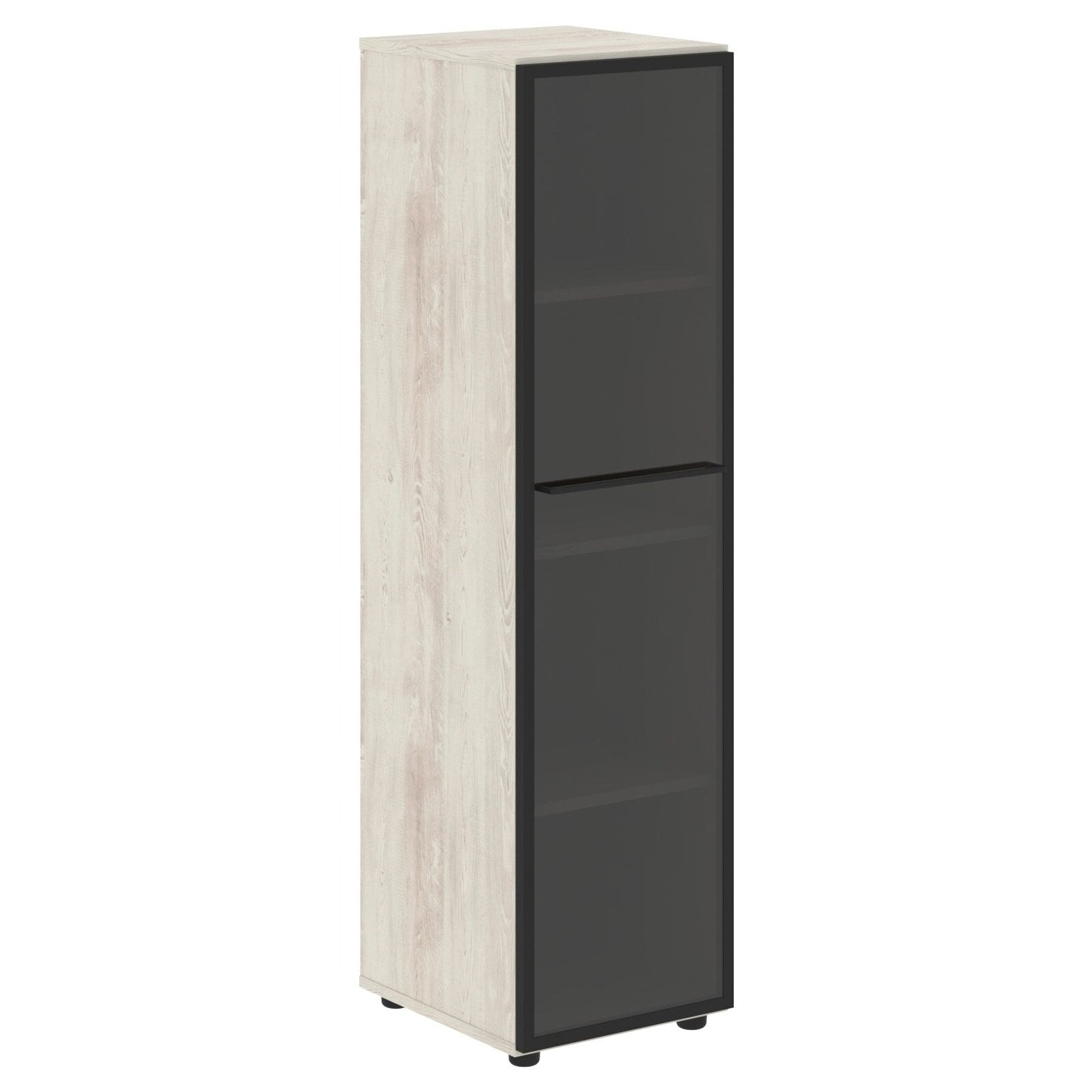 FULL HEIGHT CABINET, MADE IN E1 LAMINATE CHIPBOARD, WITH GLASS SWING DOOR by Treejar | Souqify