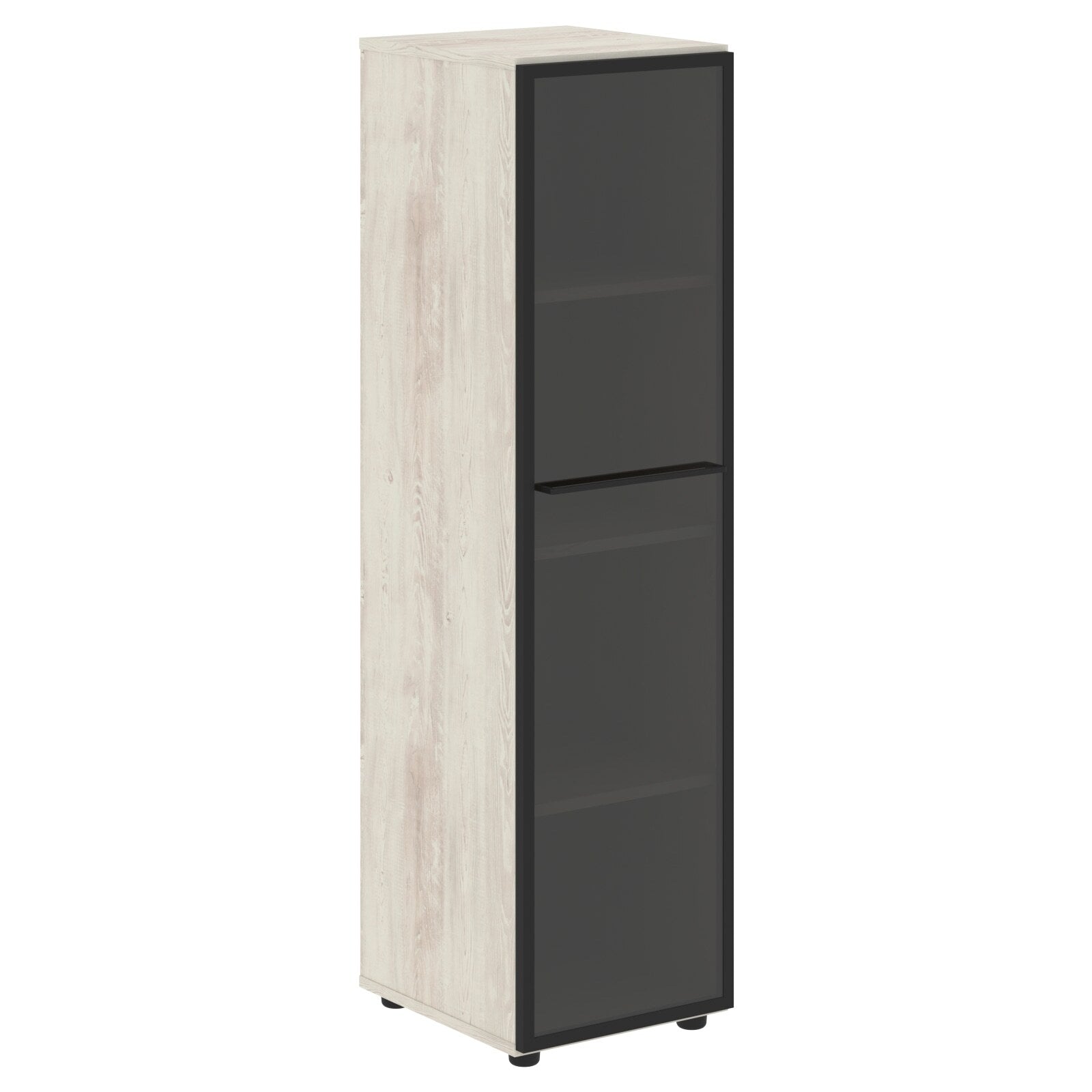FULL HEIGHT CABINET, MADE IN E1 LAMINATE CHIPBOARD, WITH GLASS SWING DOOR by Treejar | Souqify