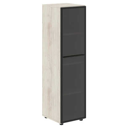 FULL HEIGHT CABINET, MADE IN E1 LAMINATE CHIPBOARD, WITH GLASS SWING DOOR by Treejar | Souqify