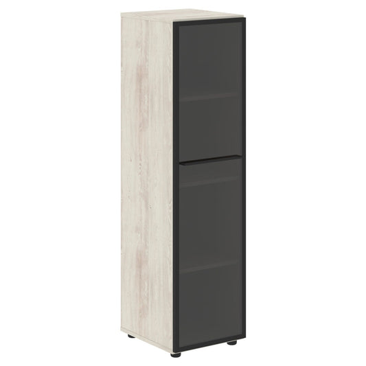 FULL HEIGHT CABINET, MADE IN E1 LAMINATE CHIPBOARD, WITH GLASS SWING DOOR by Treejar | Souqify