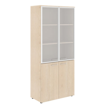 FULL HEIGHT CABINET, MADE IN E1 LAMINATE CHIPBOARD, WITH GLASS SWING DOOR by Treejar | Souqify