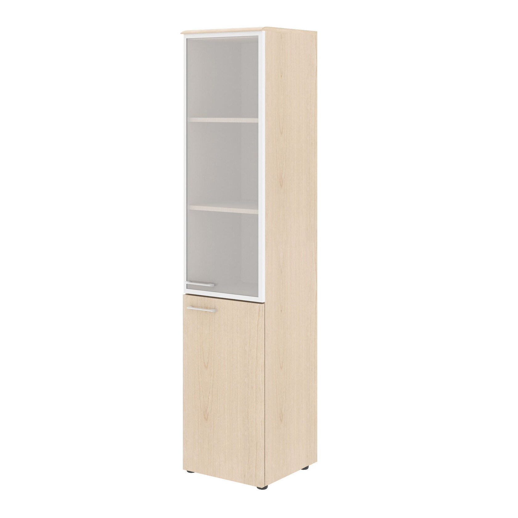 FULL HEIGHT CABINET, MADE IN E1 LAMINATE CHIPBOARD, WITH GLASS SWING DOOR by Treejar | Souqify