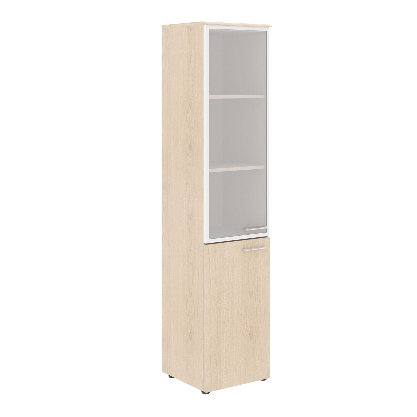 FULL HEIGHT CABINET, MADE IN E1 LAMINATE CHIPBOARD, WITH GLASS SWING DOOR by Treejar | Souqify