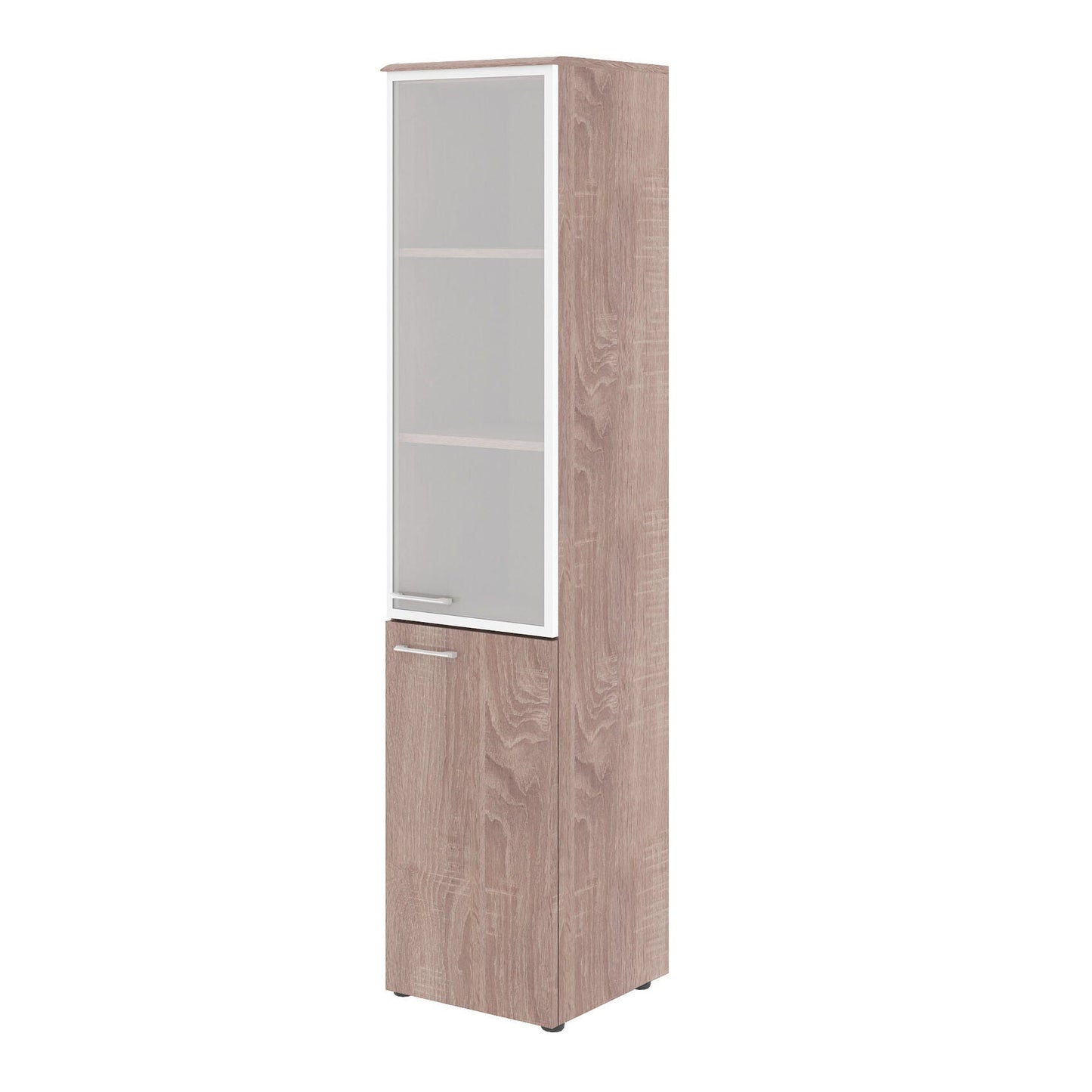 FULL HEIGHT CABINET, MADE IN E1 LAMINATE CHIPBOARD, WITH GLASS SWING DOOR by Treejar | Souqify