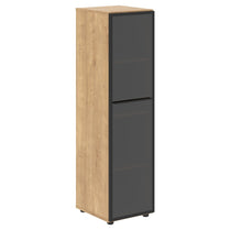 FULL HEIGHT CABINET, MADE IN E1 LAMINATE CHIPBOARD, WITH GLASS SWING DOOR by Treejar | Souqify