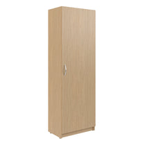 FULL HEIGHT CABINET MADE IN E1 LAMINATE CHIPBOARD WITH WOODEN SWING DOOR 600x375x1817 White by Treejar | Souqify