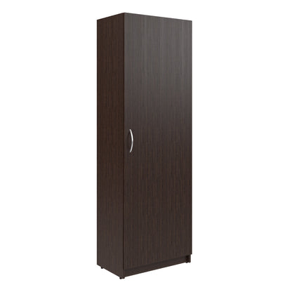 FULL HEIGHT CABINET MADE IN E1 LAMINATE CHIPBOARD WITH WOODEN SWING DOOR 600x375x1817 White by Treejar | Souqify
