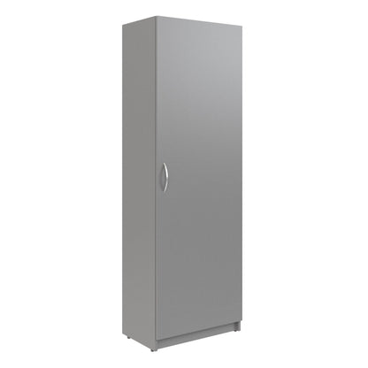 FULL HEIGHT CABINET MADE IN E1 LAMINATE CHIPBOARD WITH WOODEN SWING DOOR 600x375x1817 White by Treejar | Souqify