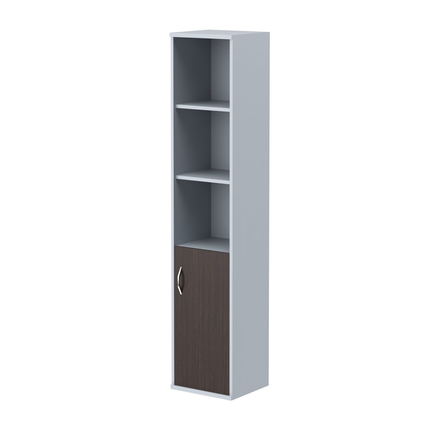 FULL HEIGHT CABINET, MADE IN E1 LAMINATE CHIPBOARD, WITH WOODEN SWING DOOR AND OPEN SHELF by Treejar | Souqify