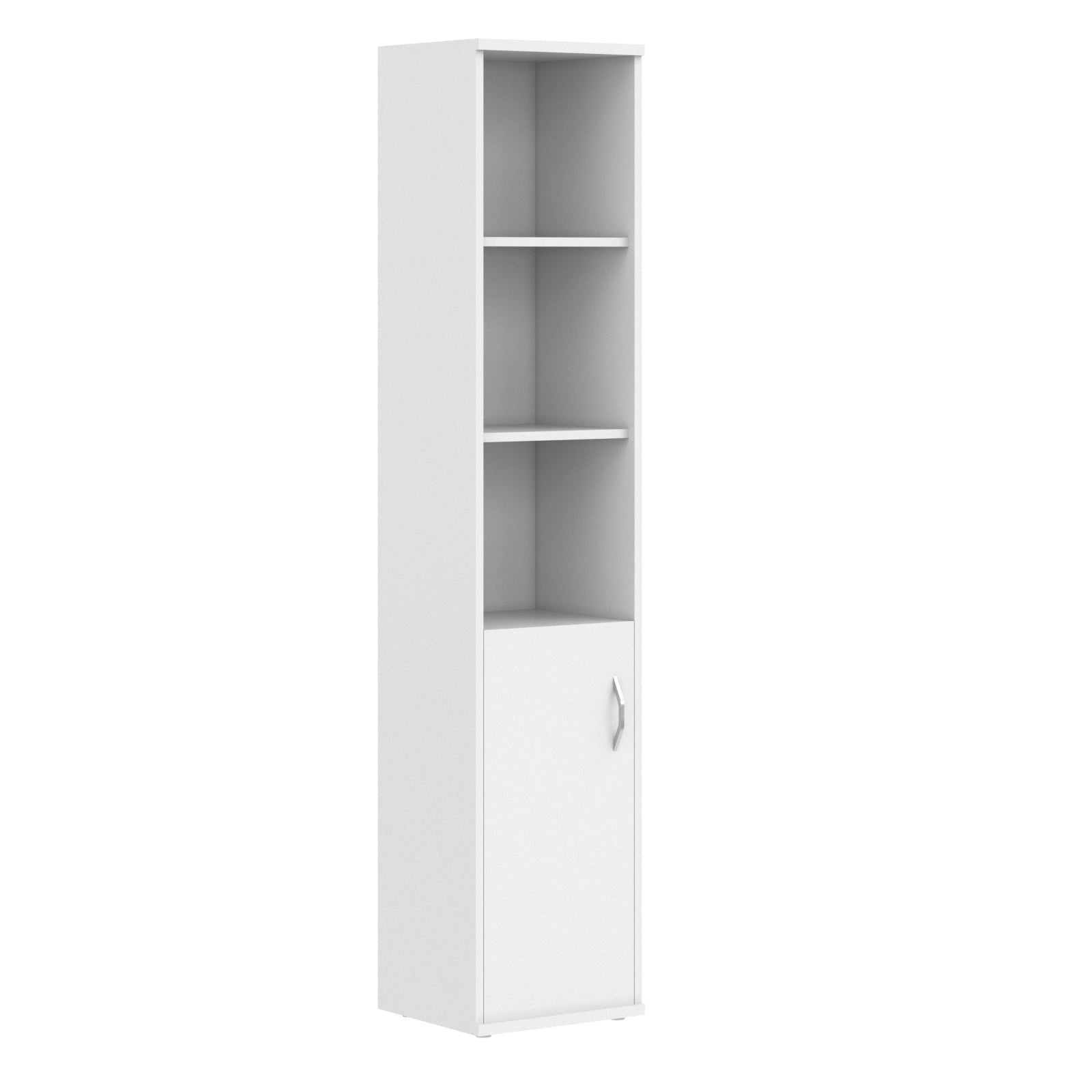FULL HEIGHT CABINET, MADE IN E1 LAMINATE CHIPBOARD, WITH WOODEN SWING DOOR AND OPEN SHELF by Treejar | Souqify