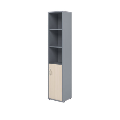 FULL HEIGHT CABINET, MADE IN E1 LAMINATE CHIPBOARD, WITH WOODEN SWING DOOR AND OPEN SHELF by Treejar | Souqify