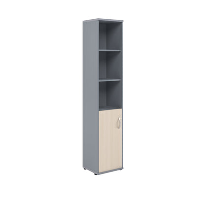 FULL HEIGHT CABINET, MADE IN E1 LAMINATE CHIPBOARD, WITH WOODEN SWING DOOR AND OPEN SHELF by Treejar | Souqify