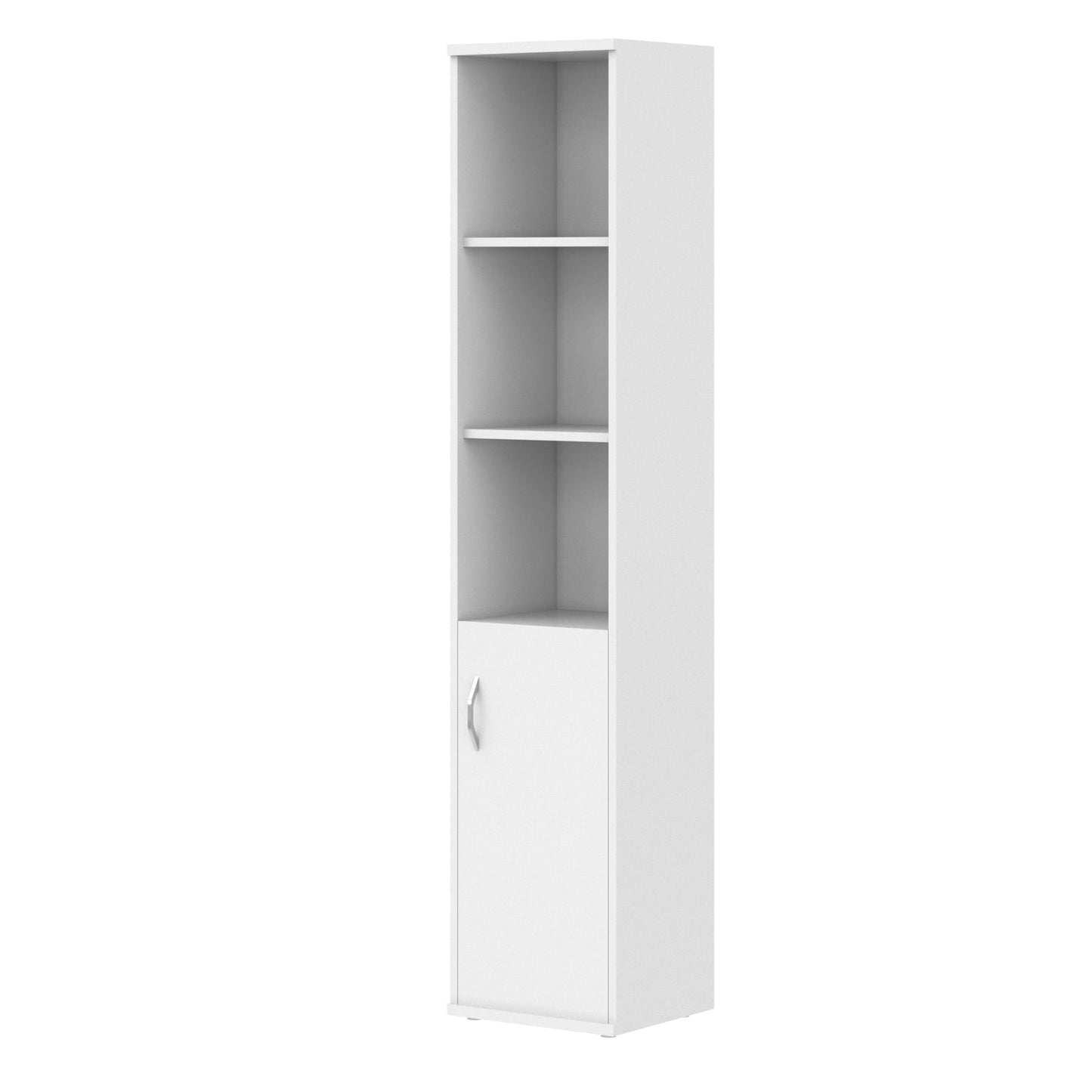 FULL HEIGHT CABINET, MADE IN E1 LAMINATE CHIPBOARD, WITH WOODEN SWING DOOR AND OPEN SHELF by Treejar | Souqify