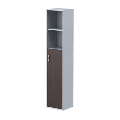 FULL HEIGHT CABINET, MADE IN E1 LAMINATE CHIPBOARD, WITH WOODEN SWING DOOR AND OPEN SHELVES by Treejar | Souqify