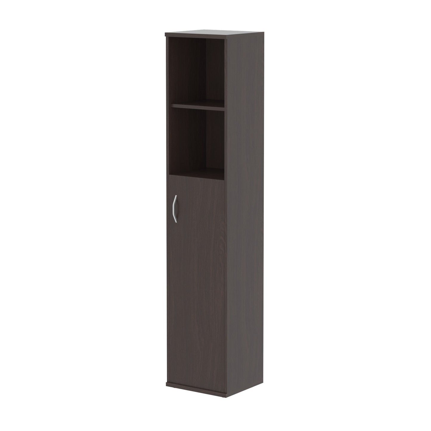 FULL HEIGHT CABINET, MADE IN E1 LAMINATE CHIPBOARD, WITH WOODEN SWING DOOR AND OPEN SHELVES by Treejar | Souqify