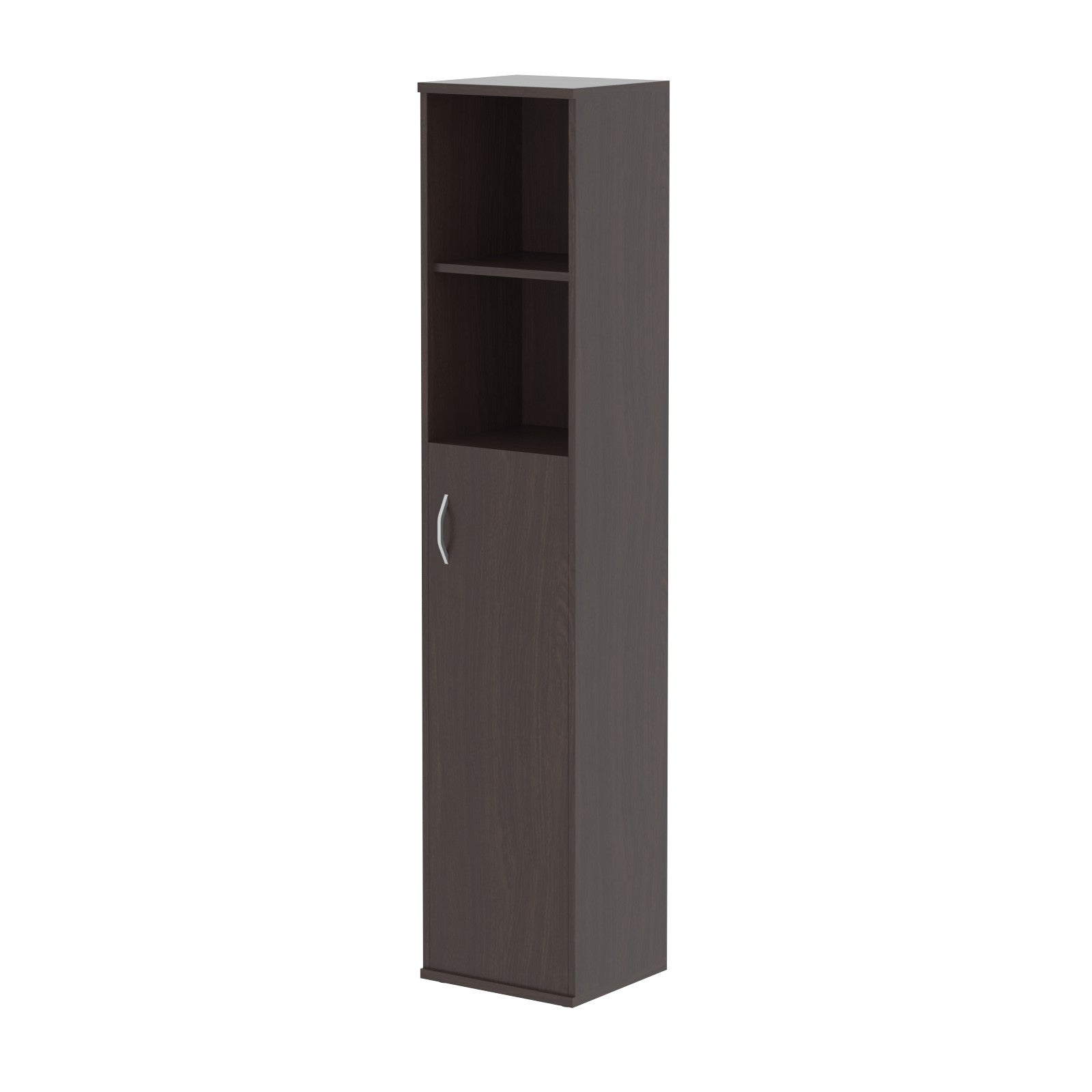 FULL HEIGHT CABINET, MADE IN E1 LAMINATE CHIPBOARD, WITH WOODEN SWING DOOR AND OPEN SHELVES by Treejar | Souqify
