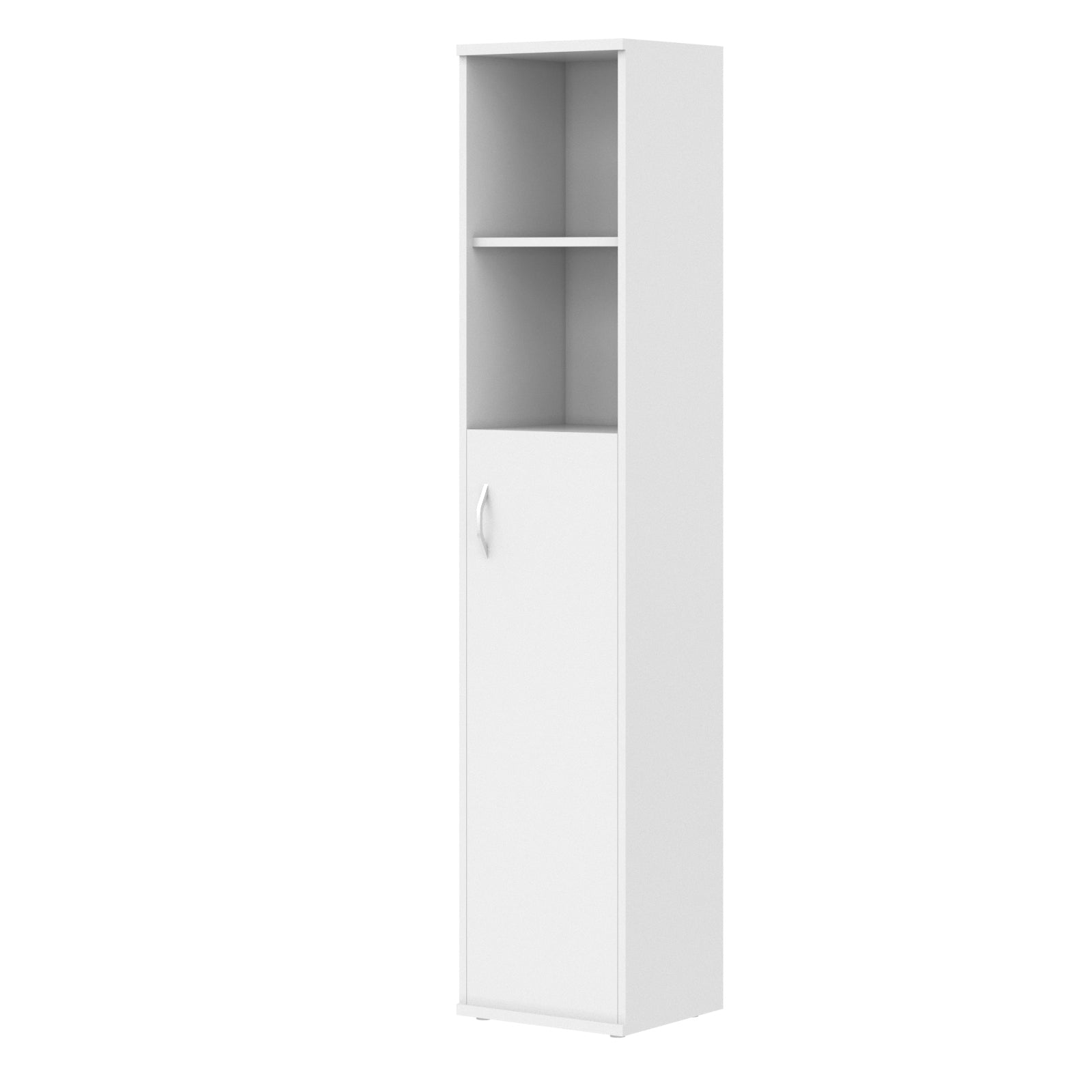 FULL HEIGHT CABINET, MADE IN E1 LAMINATE CHIPBOARD, WITH WOODEN SWING DOOR AND OPEN SHELVES by Treejar | Souqify
