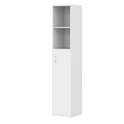 FULL HEIGHT CABINET, MADE IN E1 LAMINATE CHIPBOARD, WITH WOODEN SWING DOOR AND OPEN SHELVES by Treejar | Souqify