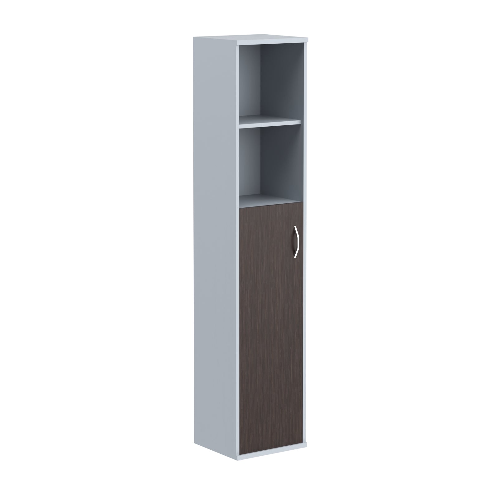 FULL HEIGHT CABINET, MADE IN E1 LAMINATE CHIPBOARD, WITH WOODEN SWING DOOR AND OPEN SHELVES by Treejar | Souqify