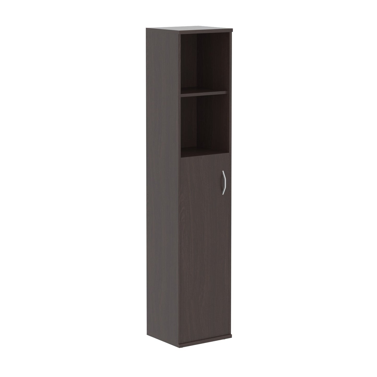 FULL HEIGHT CABINET, MADE IN E1 LAMINATE CHIPBOARD, WITH WOODEN SWING DOOR AND OPEN SHELVES by Treejar | Souqify