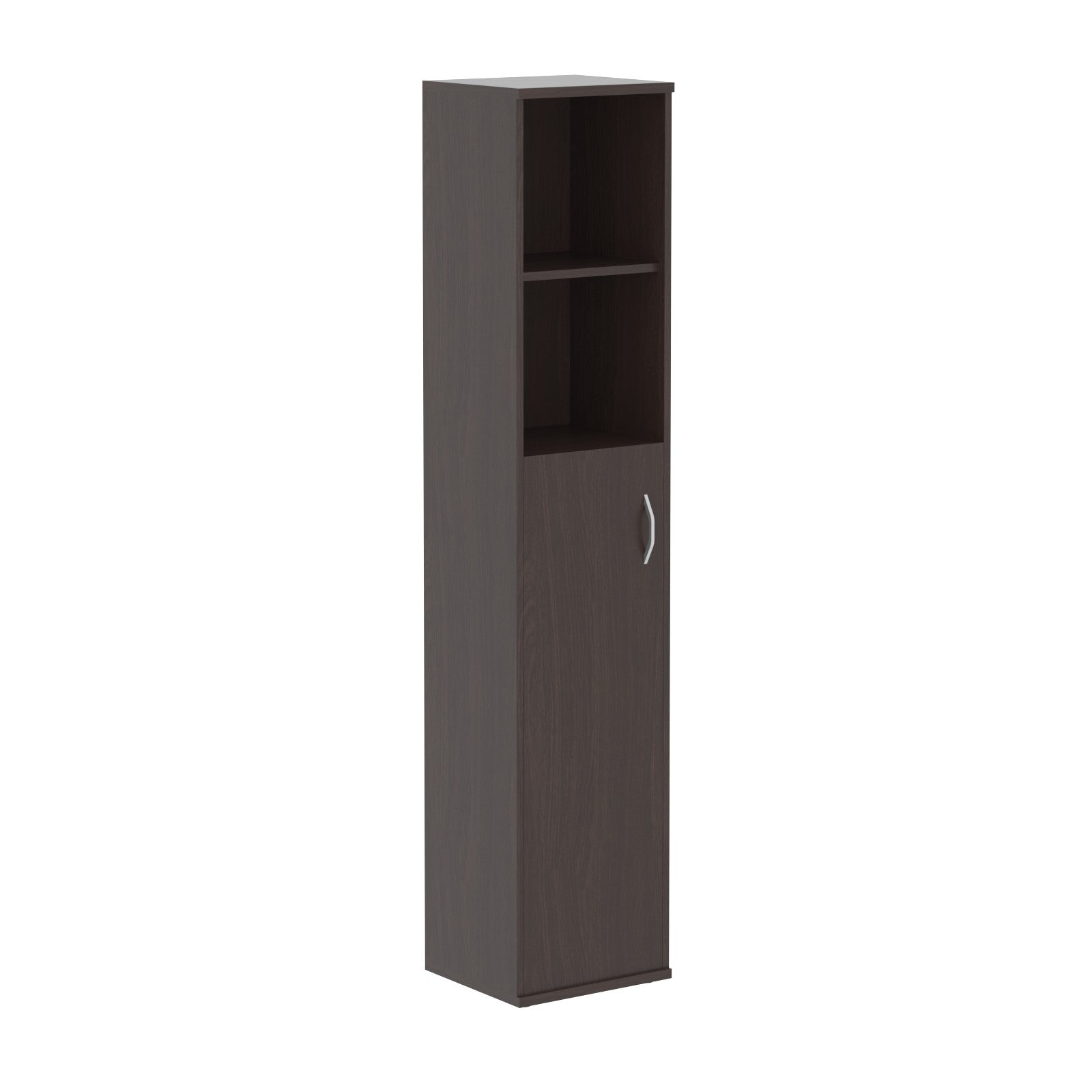 FULL HEIGHT CABINET, MADE IN E1 LAMINATE CHIPBOARD, WITH WOODEN SWING DOOR AND OPEN SHELVES by Treejar | Souqify