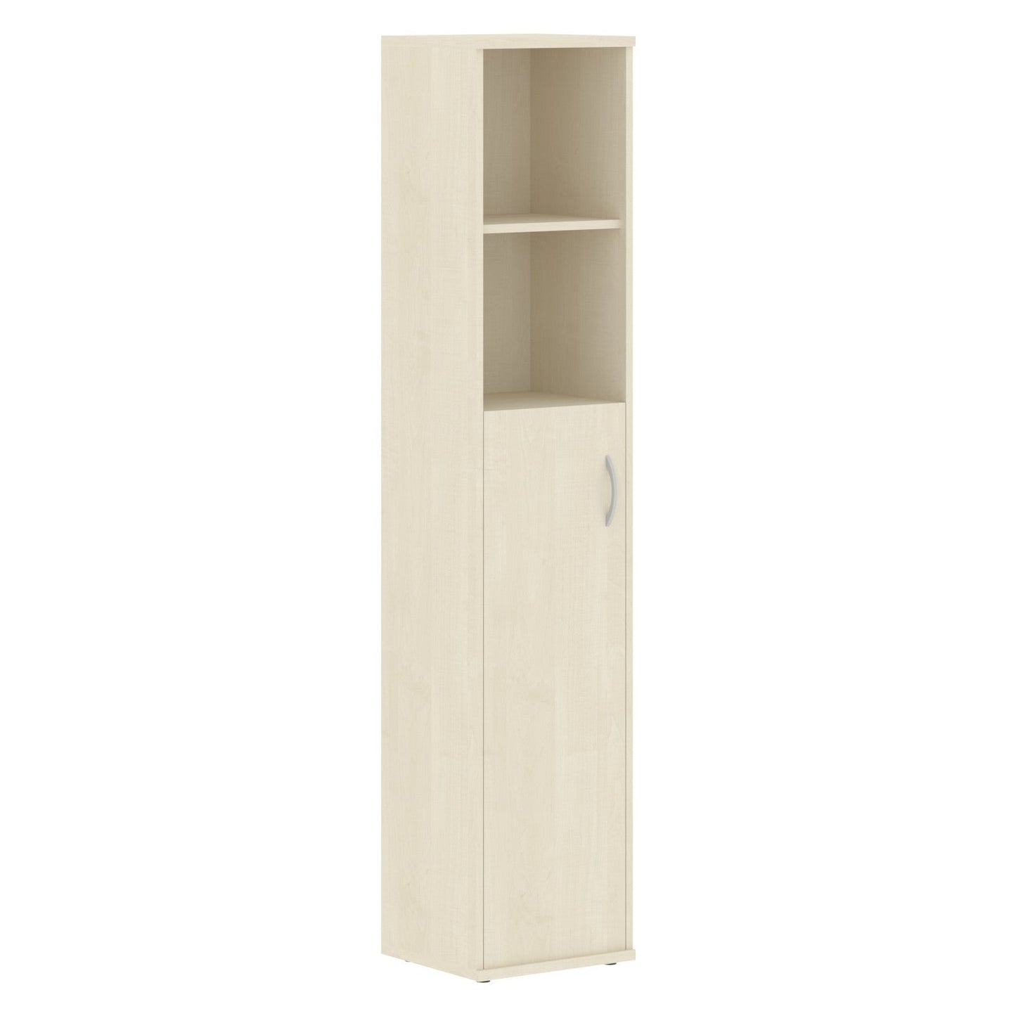 FULL HEIGHT CABINET, MADE IN E1 LAMINATE CHIPBOARD, WITH WOODEN SWING DOOR AND OPEN SHELVES by Treejar | Souqify