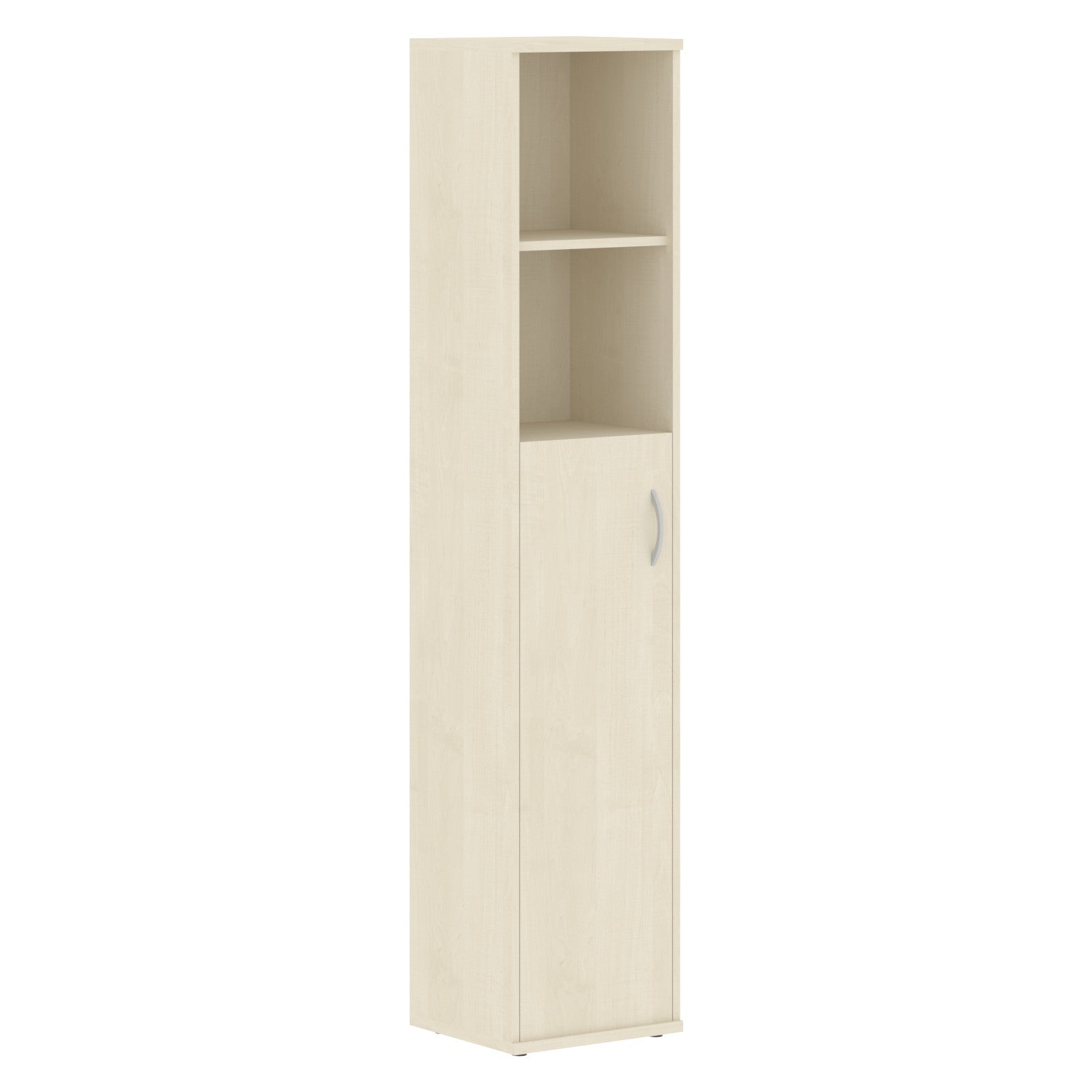 FULL HEIGHT CABINET, MADE IN E1 LAMINATE CHIPBOARD, WITH WOODEN SWING DOOR AND OPEN SHELVES by Treejar | Souqify