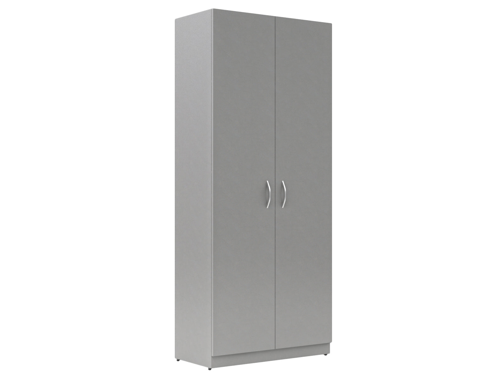 FULL HEIGHT CABINET MADE IN E1 LAMINATE CHIPBOARD WITH WOODEN SWING DOORS 770x375x1817 White by Treejar | Souqify