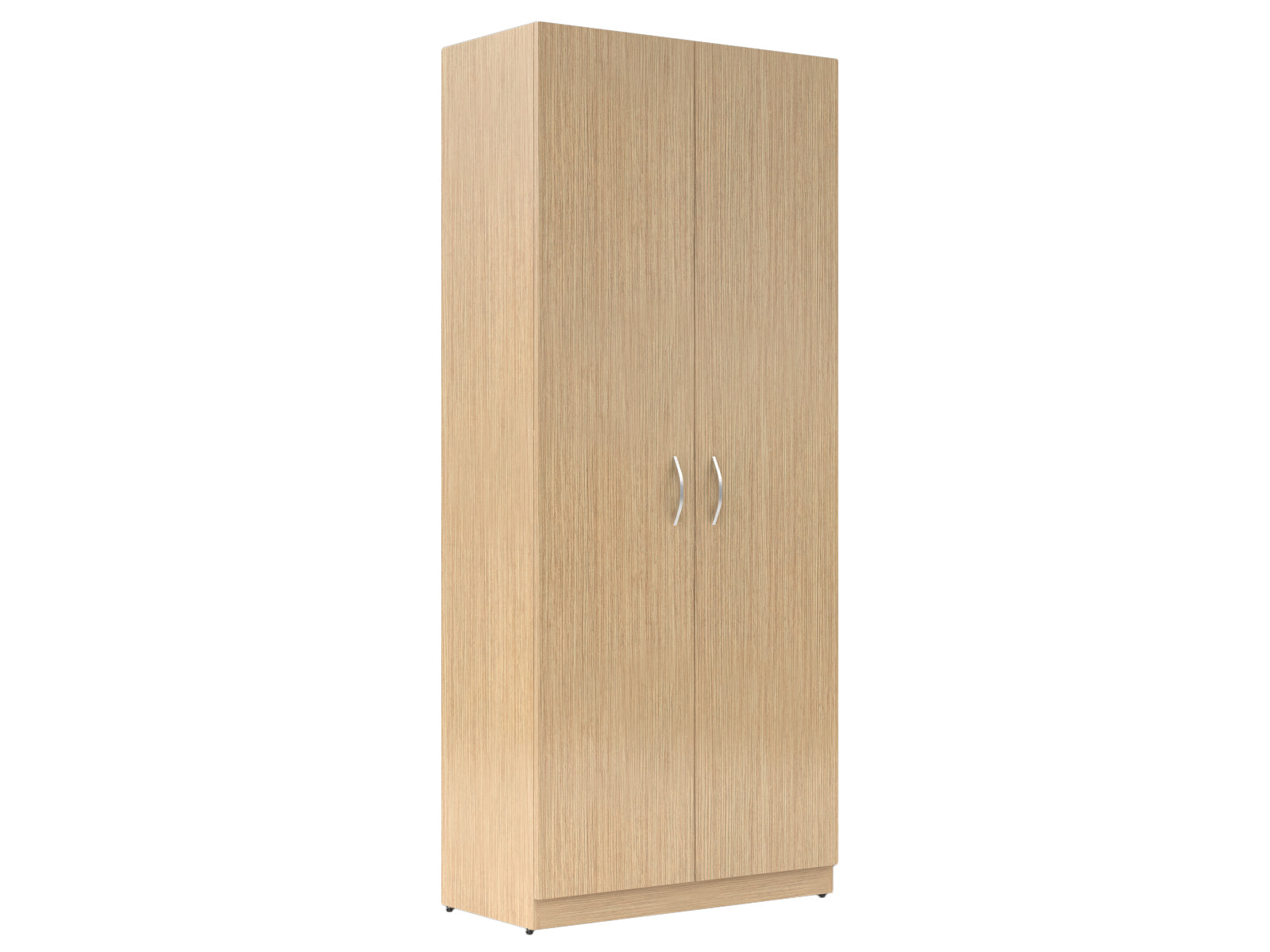 FULL HEIGHT CABINET MADE IN E1 LAMINATE CHIPBOARD WITH WOODEN SWING DOORS 770x375x1817 White by Treejar | Souqify