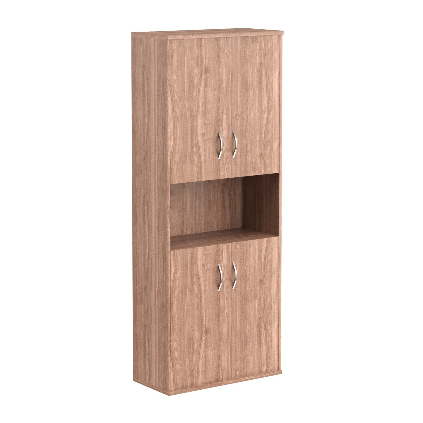 FULL HEIGHT CABINET, MADE IN E1 LAMINATE CHIPBOARD, WITH WOODEN SWING DOORS AND OPEN SHELF by Treejar | Souqify