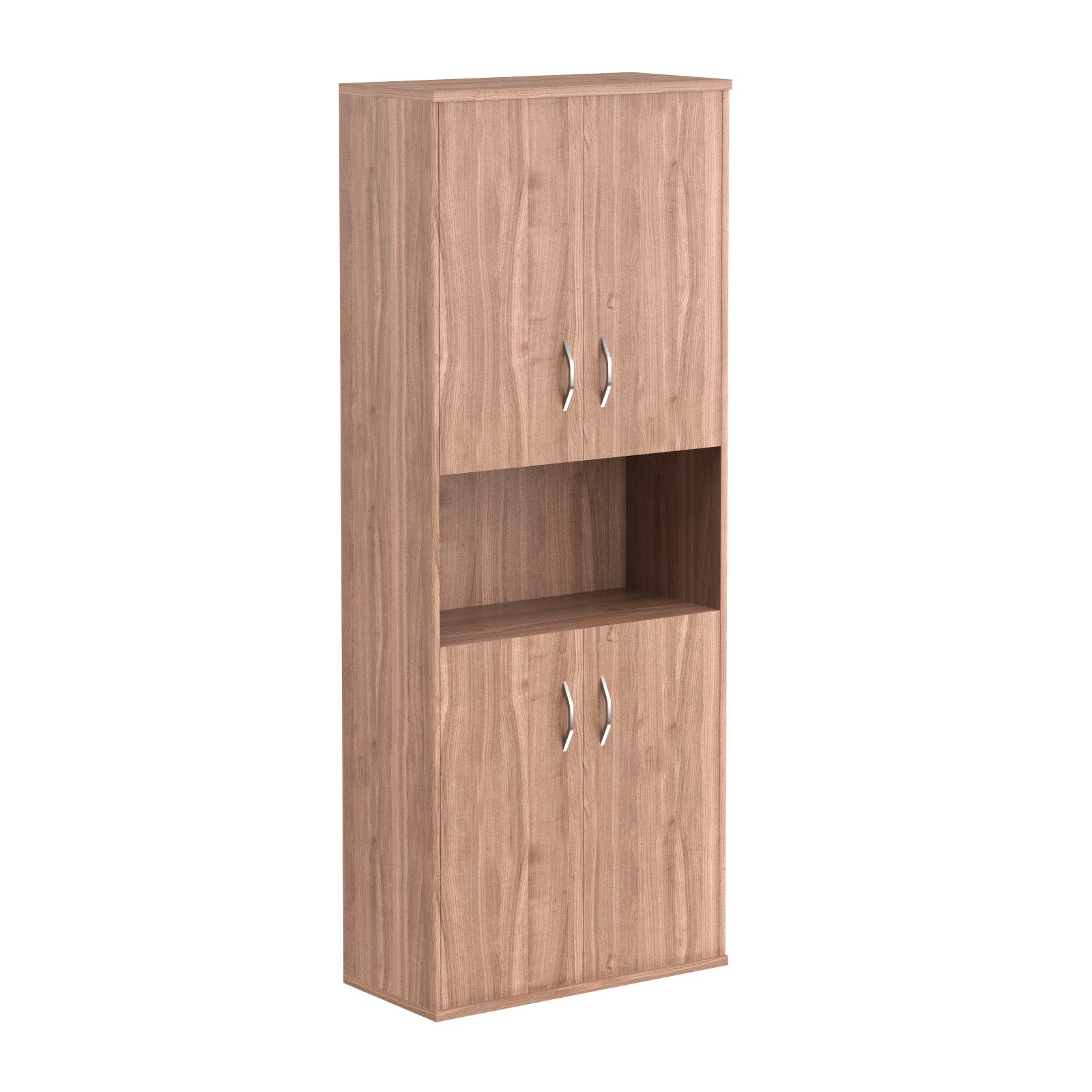FULL HEIGHT CABINET, MADE IN E1 LAMINATE CHIPBOARD, WITH WOODEN SWING DOORS AND OPEN SHELF by Treejar | Souqify