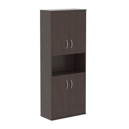 FULL HEIGHT CABINET, MADE IN E1 LAMINATE CHIPBOARD, WITH WOODEN SWING DOORS AND OPEN SHELF by Treejar | Souqify