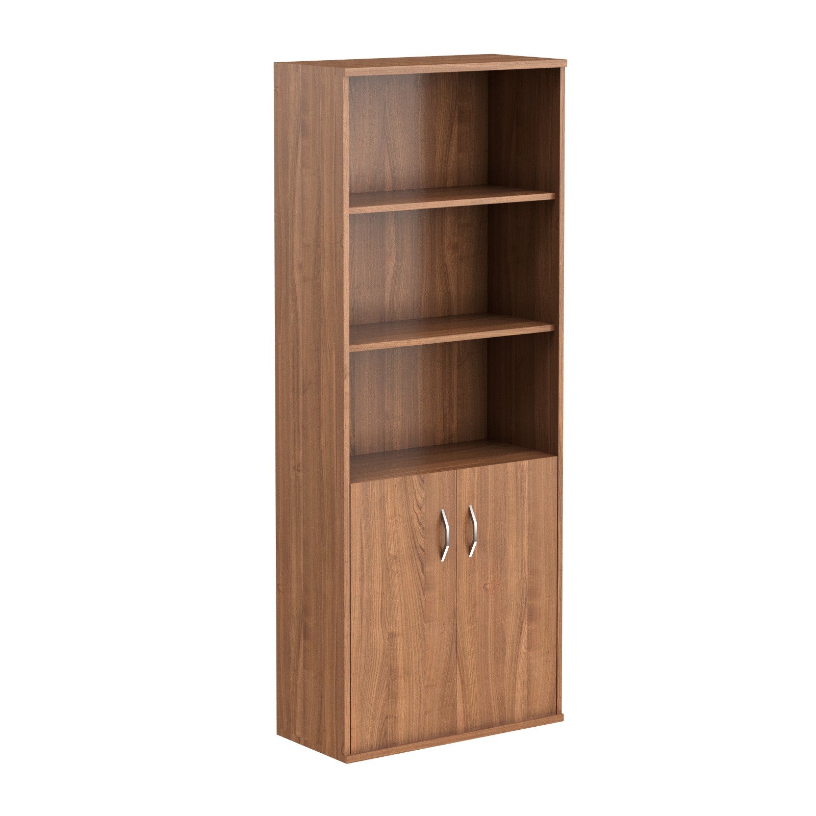 FULL HEIGHT CABINET, MADE IN E1 LAMINATE CHIPBOARD, WITH WOODEN SWING DOORS AND OPEN SHELVES by Treejar | Souqify