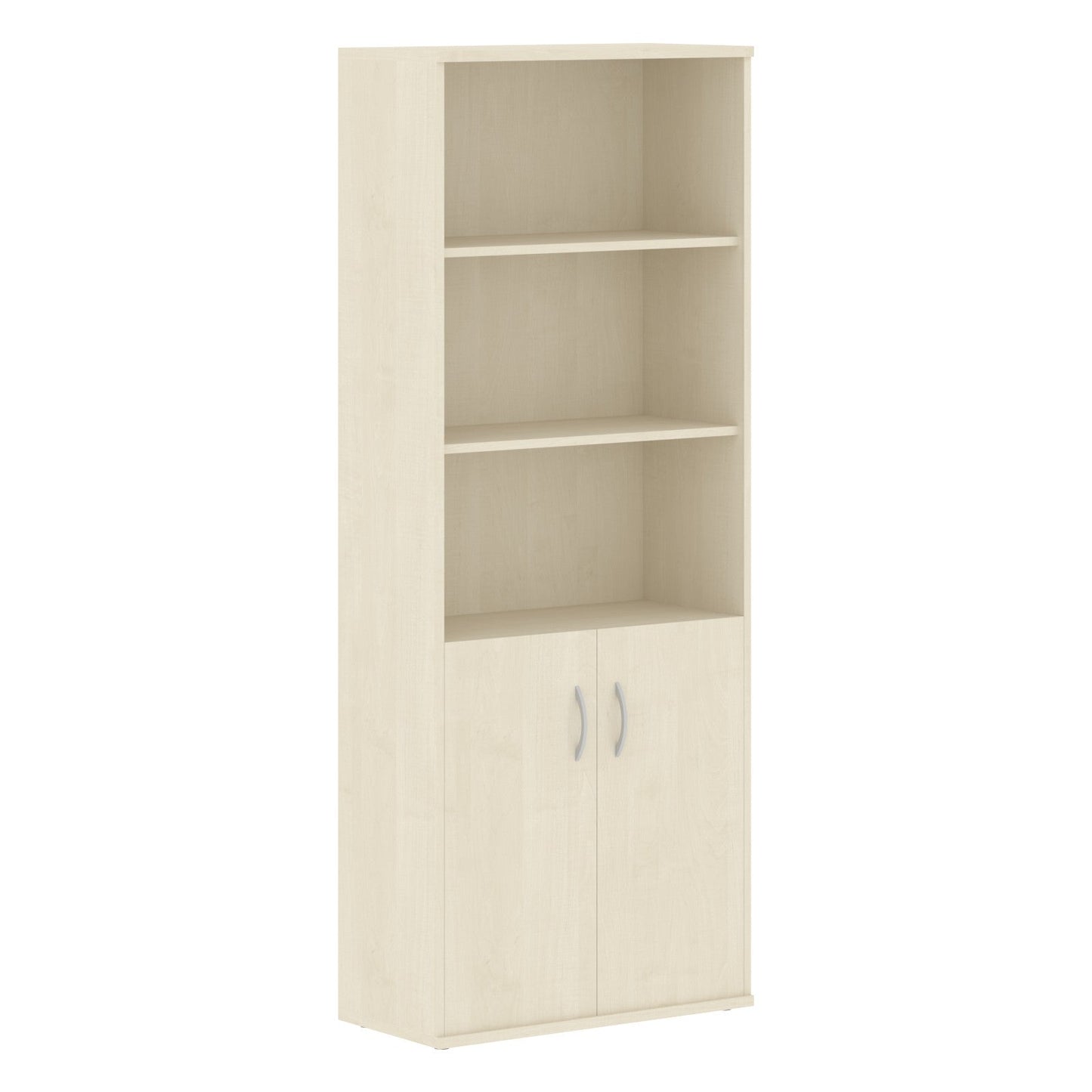 FULL HEIGHT CABINET, MADE IN E1 LAMINATE CHIPBOARD, WITH WOODEN SWING DOORS AND OPEN SHELVES by Treejar | Souqify