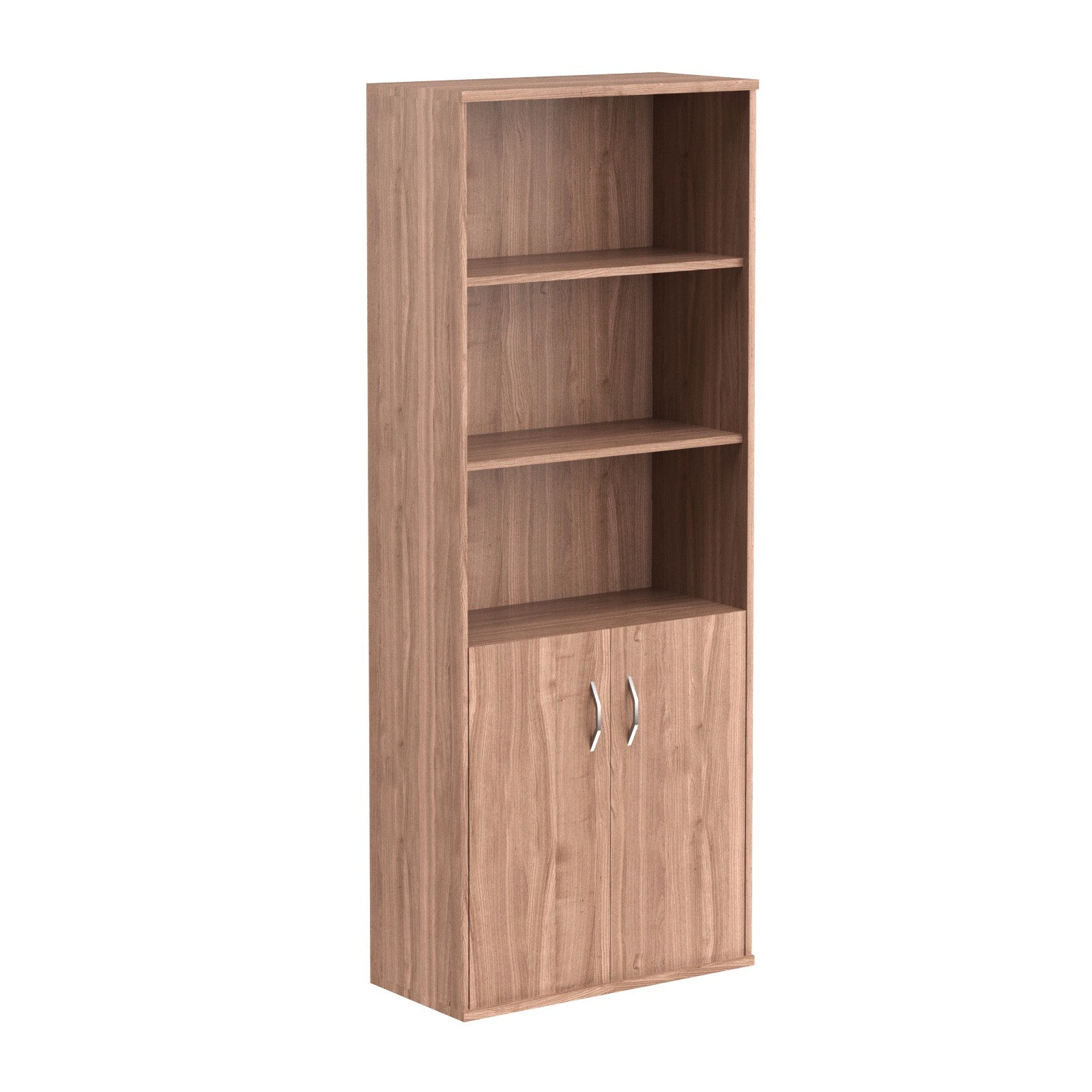 FULL HEIGHT CABINET, MADE IN E1 LAMINATE CHIPBOARD, WITH WOODEN SWING DOORS AND OPEN SHELVES by Treejar | Souqify