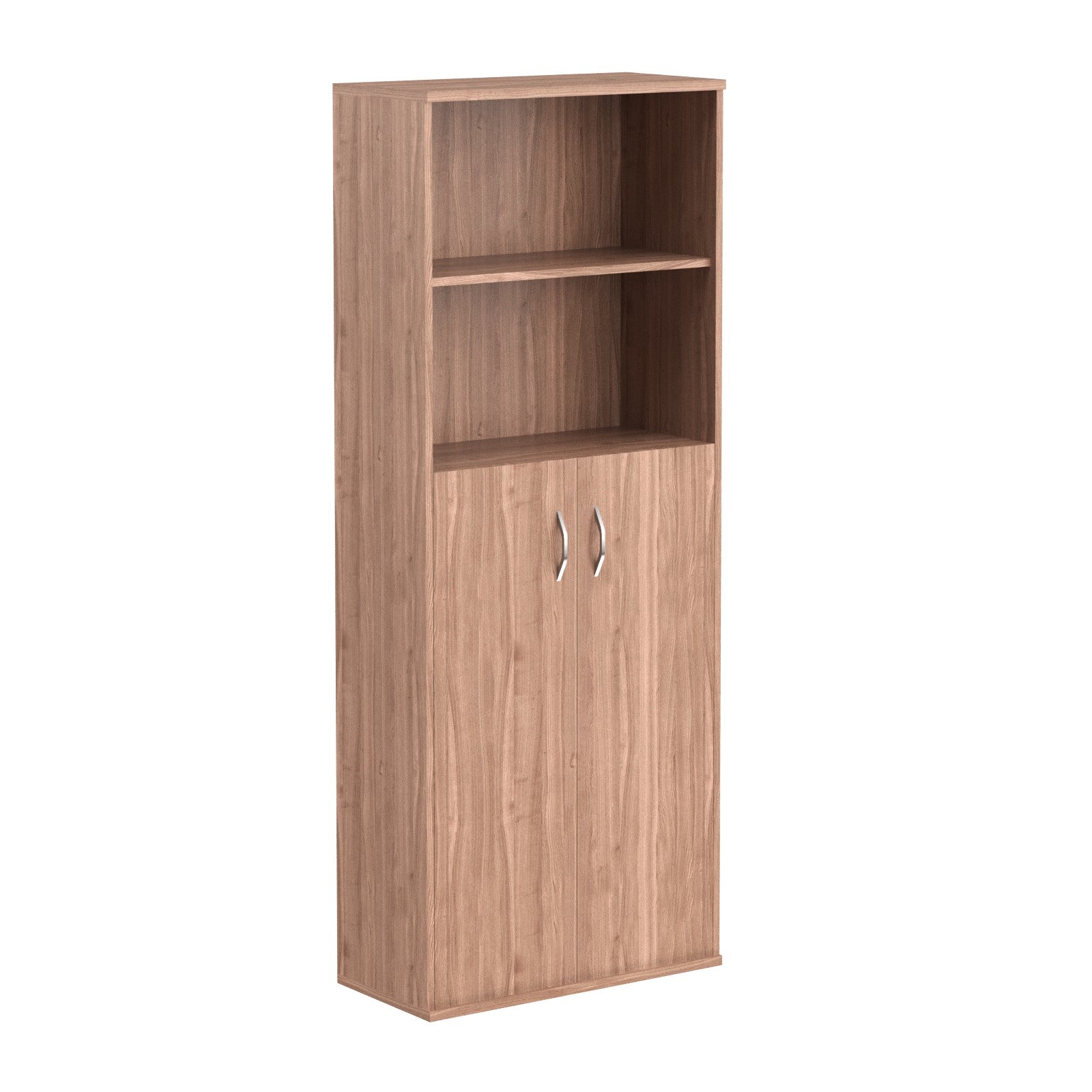 FULL HEIGHT CABINET, MADE IN E1 LAMINATE CHIPBOARD, WITH WOODEN SWING DOORS AND OPEN SHELVES by Treejar | Souqify