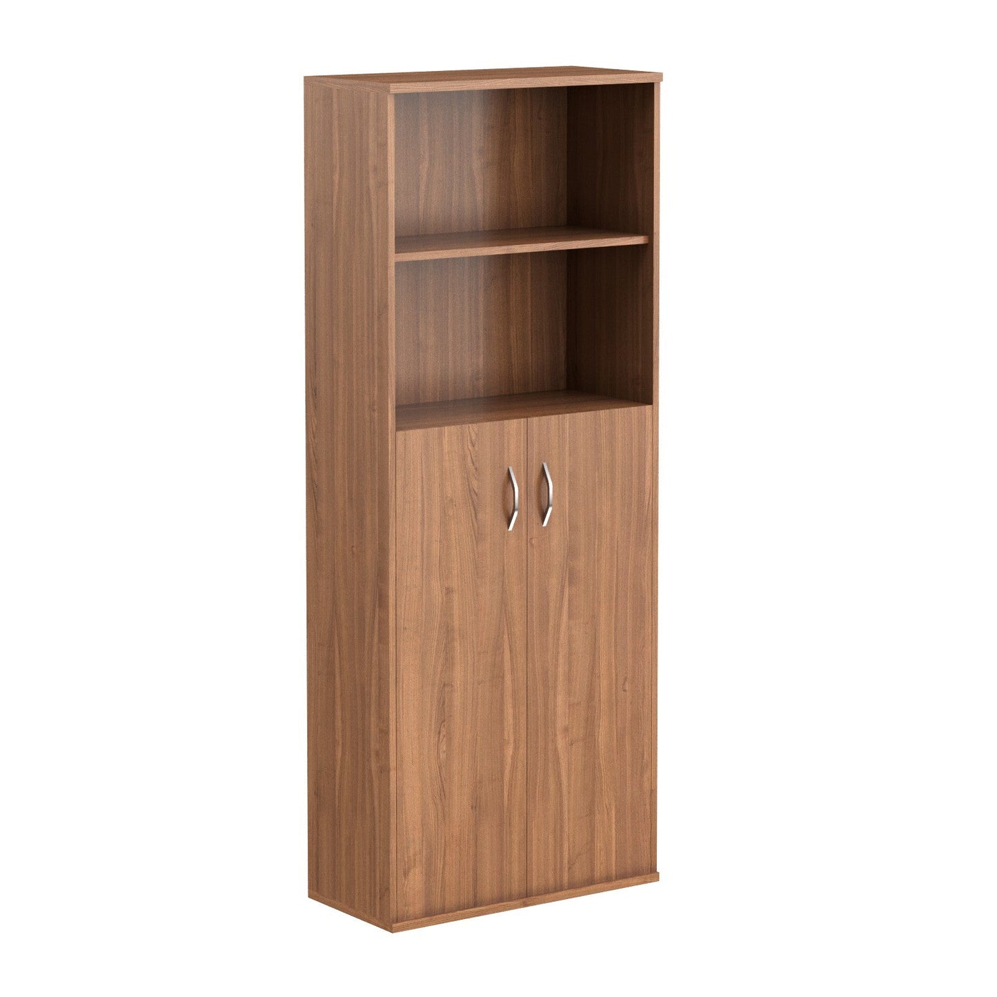 FULL HEIGHT CABINET, MADE IN E1 LAMINATE CHIPBOARD, WITH WOODEN SWING DOORS AND OPEN SHELVES by Treejar | Souqify